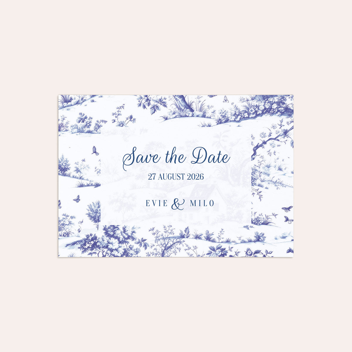 Fine Blue Toile de Jouy