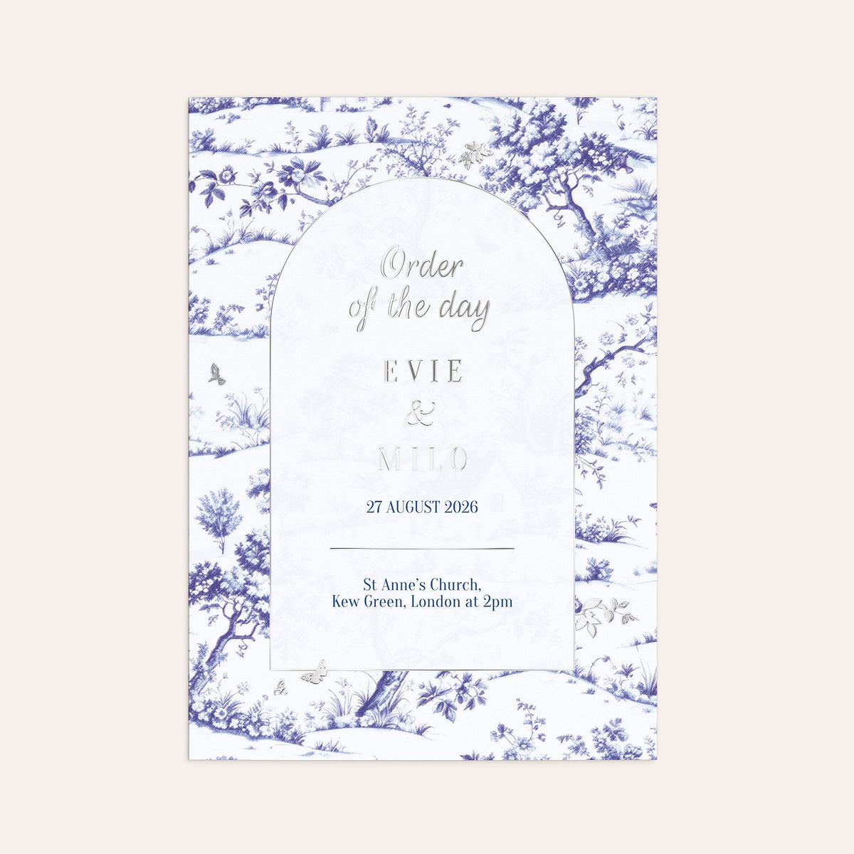 Fine Blue Toile de Jouy