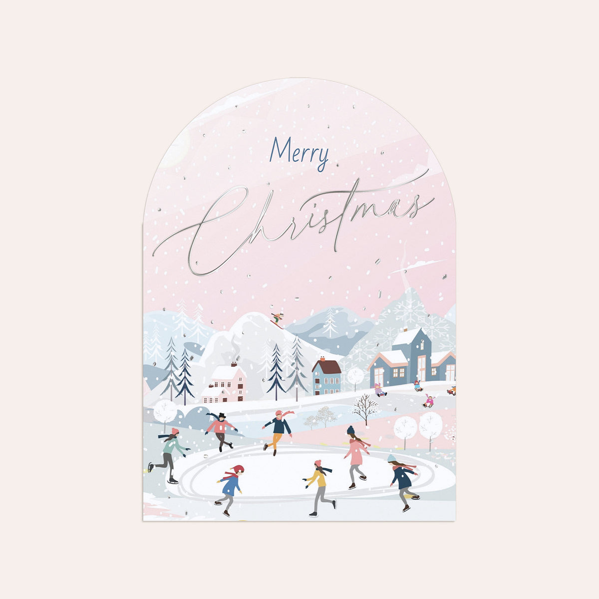 Hand-Drawn Winter Village
